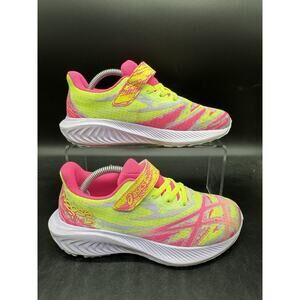 ASICS Noosa Tri 15 PS Pink Yellow Slip On Shoes Youth Size 3 1014A314